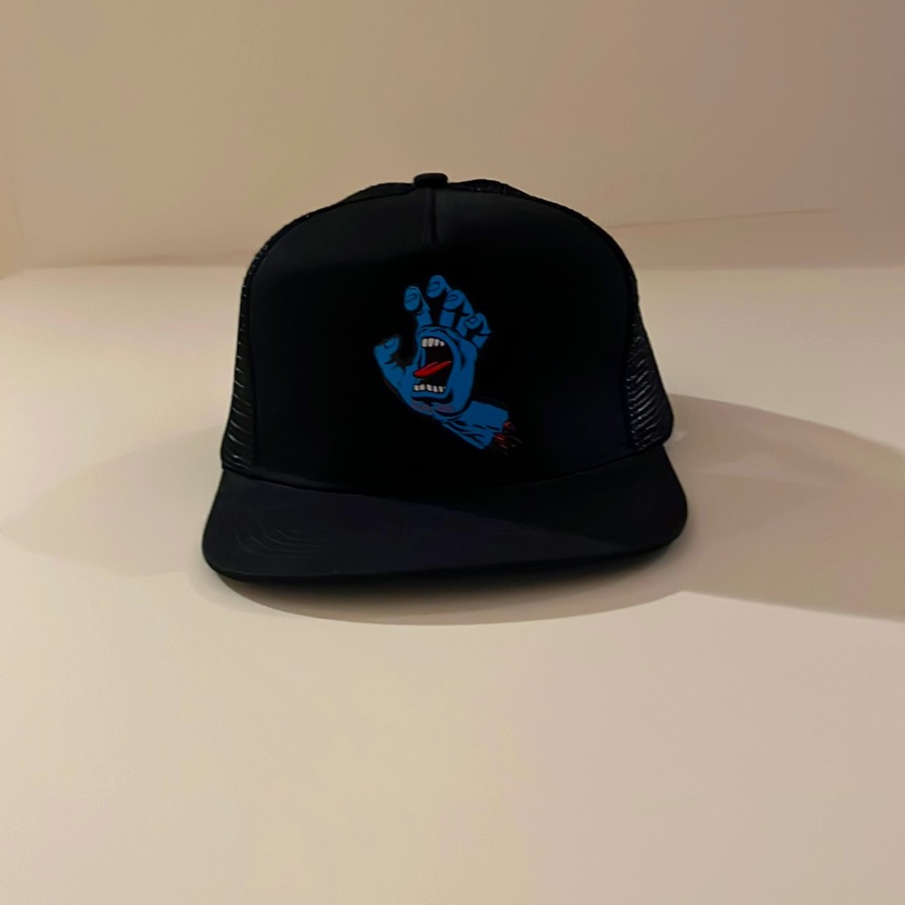 SANTA CRUZ High Profile Snapback Baseball Hat Screaming Hand Skate Hat